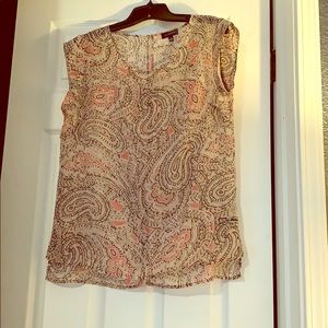 Paisley sheer blouse size M